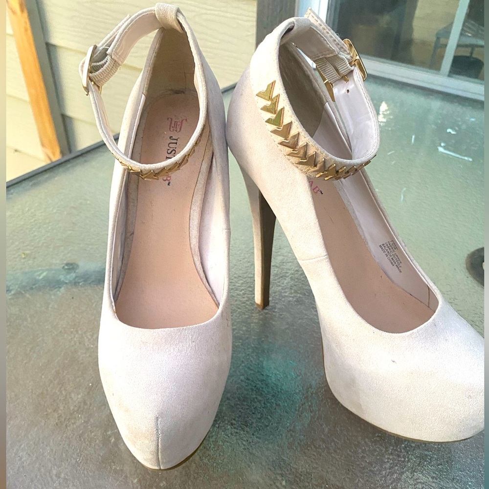 Cream heels